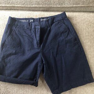 Gap Boyfriend Roll Up 100% Cotton Khaki Shorts - Size 4